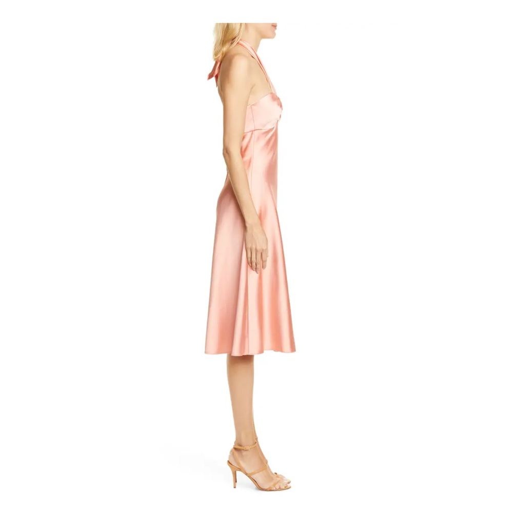 New! JONATHAN SIMKHAI Satin Halter Slip Dress - Picture 8 of 14